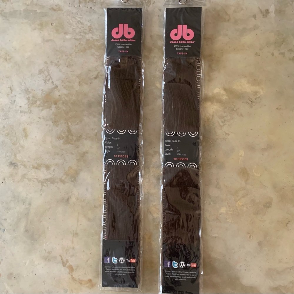 Donna Bella #4 Tape In 16” Hair Extensions - 2 Pk.